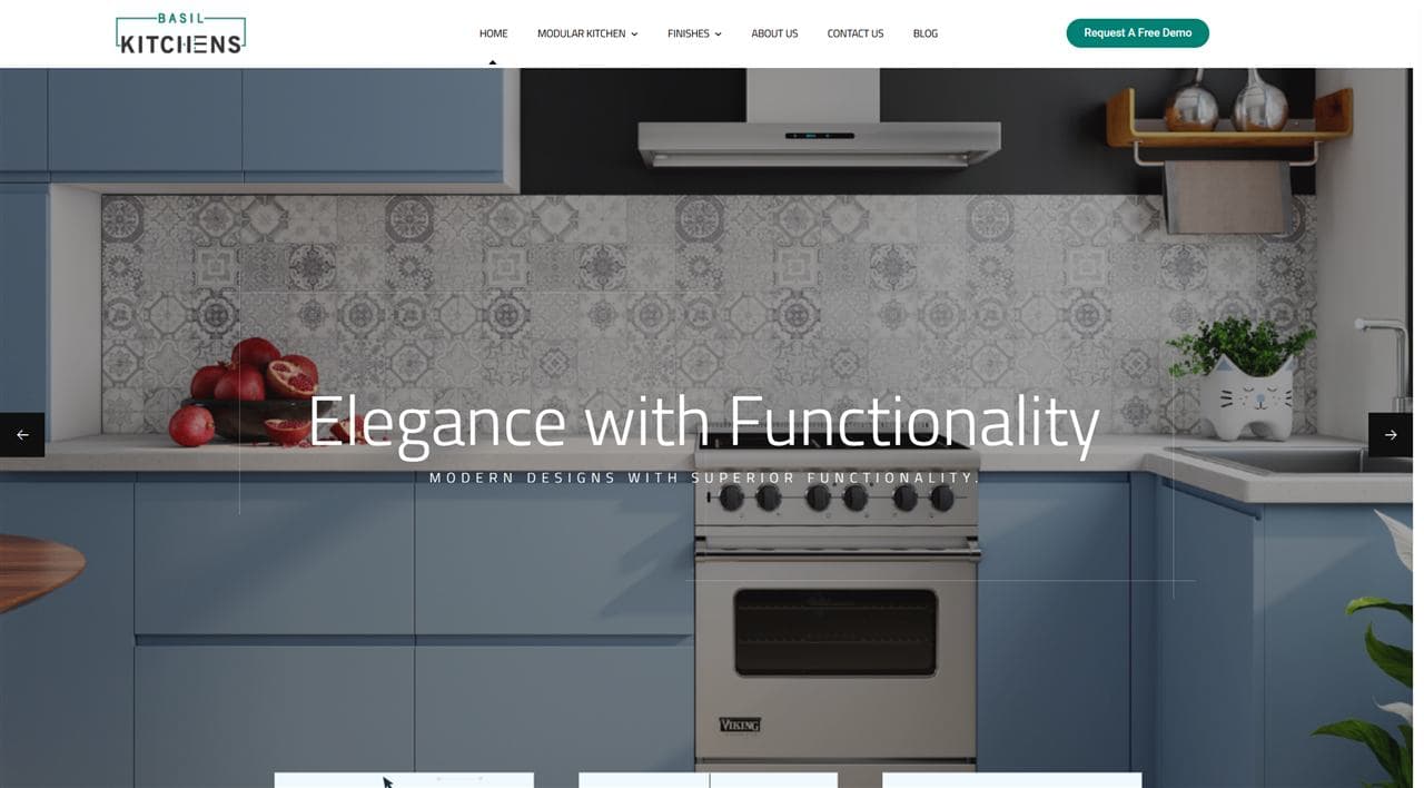 Basil Kitchens website